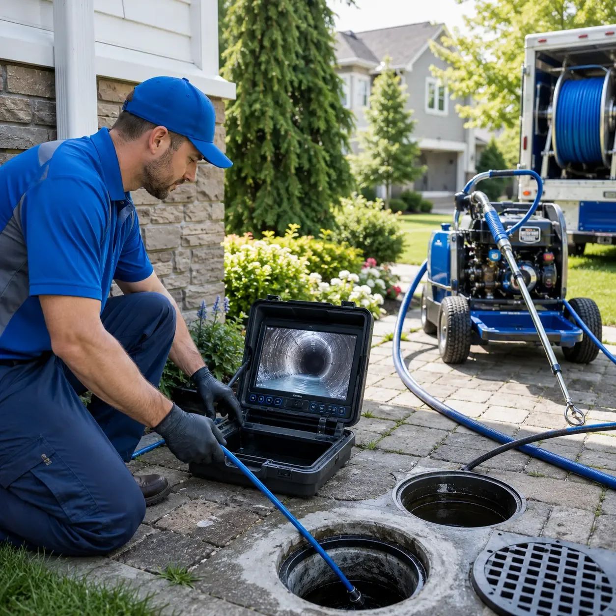 Outdoor drain cleaning professionals serving Portland, MI