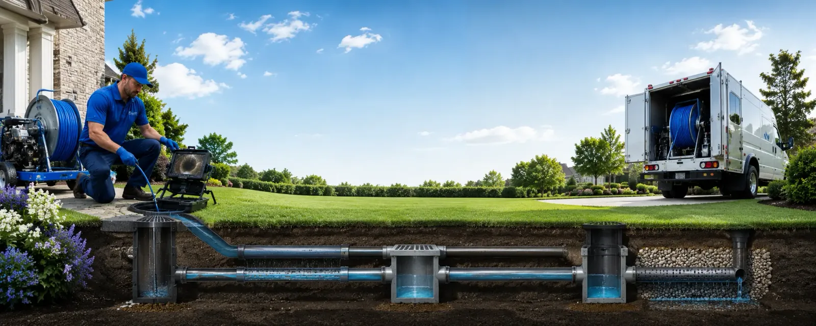 Outdoor drain cleaning information for Portland, MI